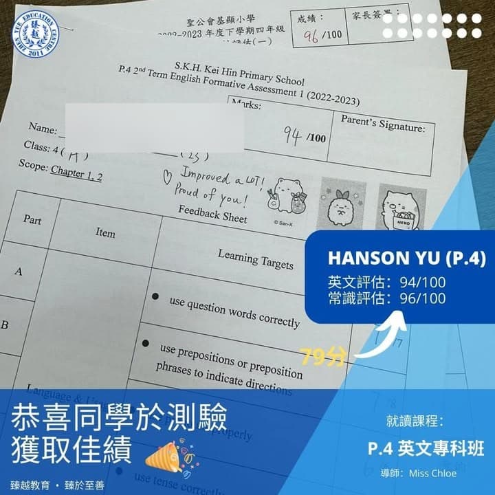 HANSON YU 喜報
