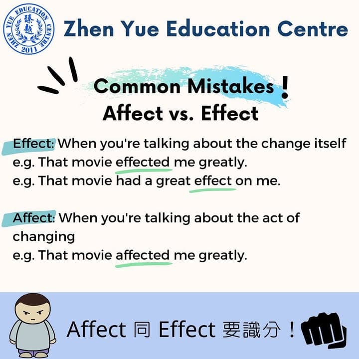 Affect 與 Effect 點分?一個常見英文混淆字的拆解
